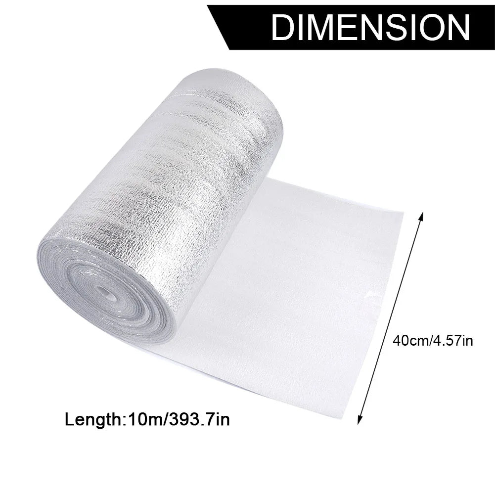 5M Aluminum Foil Radiator Reflective Insulation Film | 20–50cm