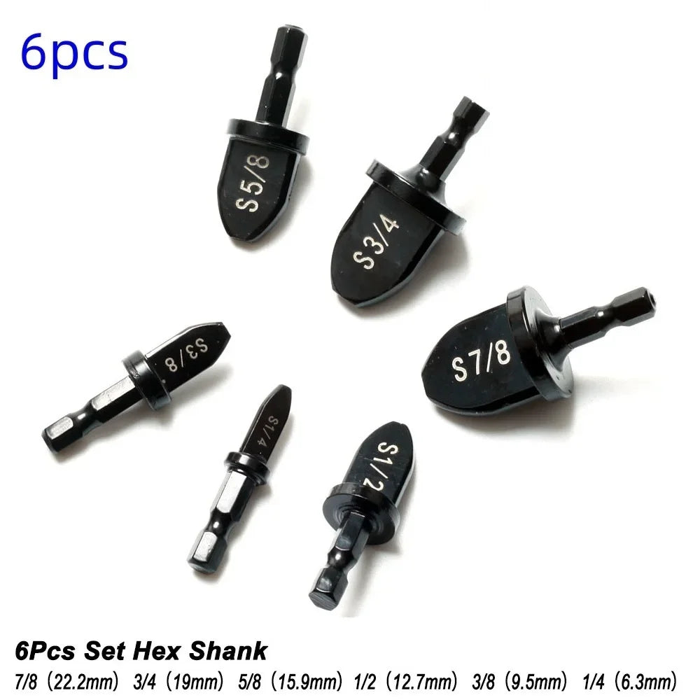 6pc Hex Tube Expander Set – HVAC Copper Pipe Swaging Tool Kit Peaceful Pleasures Health and Wellness B 6Pcs Hex