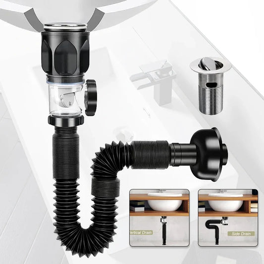 Flip-Top Retractable Sink Drain – Anti-Clog & Deodorizing Filter Sink Drain Filter Oasis Select