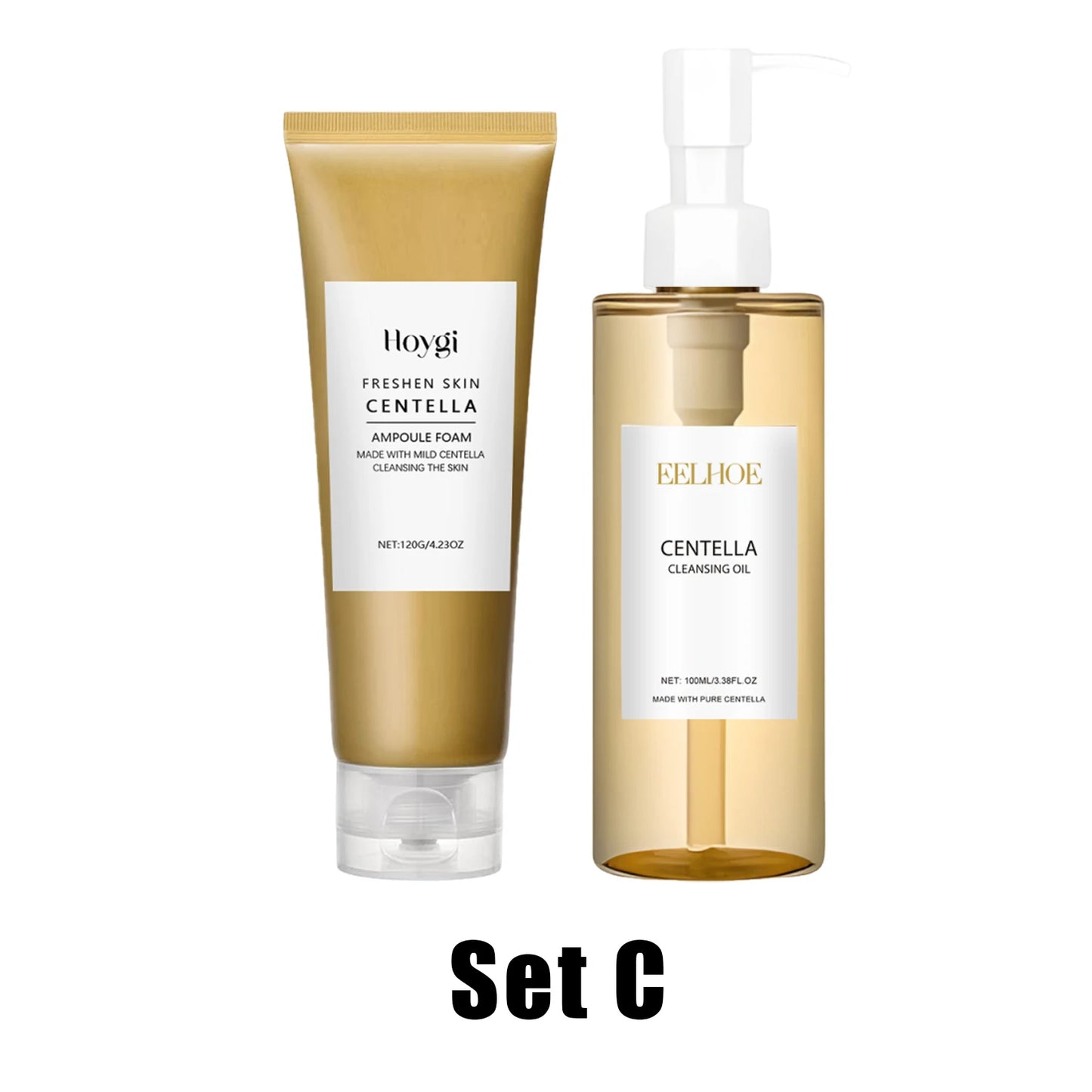 Centella Asiatica Skincare Set – Cleansing Oil, Cleanser & Serum