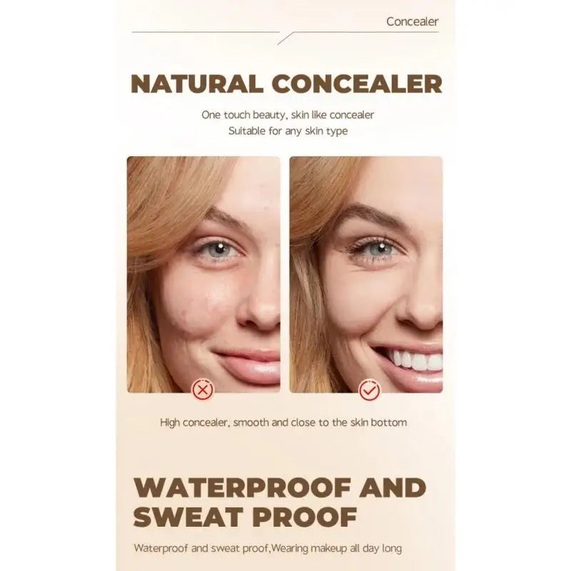 Langmanni Full Coverage Liquid Concealer – Matte & Waterproof