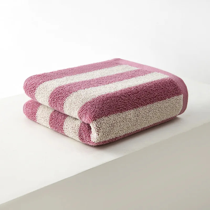 Battilo Plaid Cotton Bath Towel Set – Soft & Absorbent