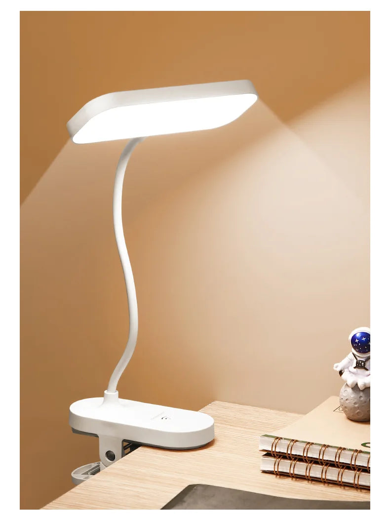 Clip-On LED Reading Lamp | USB Rechargeable Eye Care Light Clip-On LED Lamp Peaceful Pleasures Health and Wellness changeable