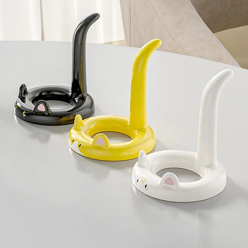 Cartoon Cat Phone Holder – Cute Desktop Stand & Desk Decor