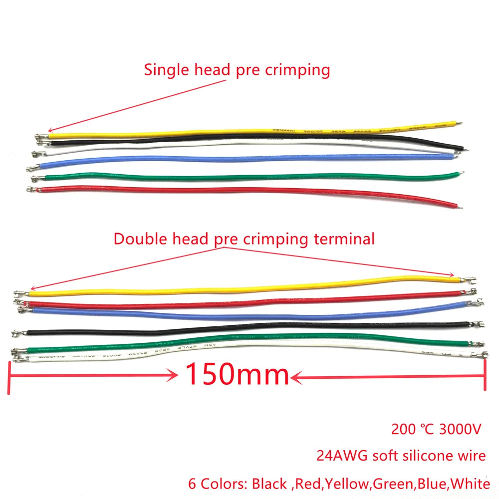 2.0mm PH Connector Socket Kit with Pre-Crimped Soft silicone Wire 2/3/4/5/6/7/8/9/10 Pin Housing Male Female JST Adapter Cable Peaceful Pleasures Health and Wellness