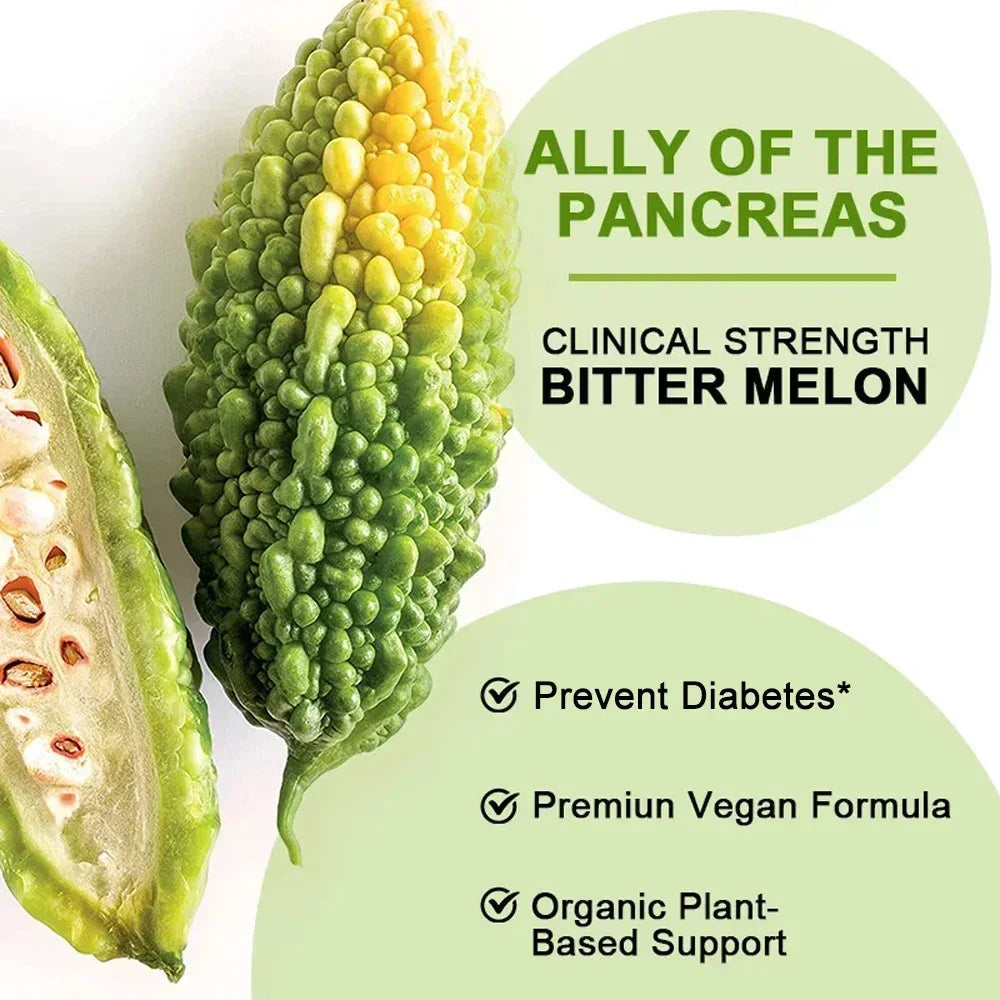 Bitter Melon Extract - Helps balance blood sugar and blood lipids, promotes overall metabolic health, weight management, Peaceful Pleasures Health and Wellness