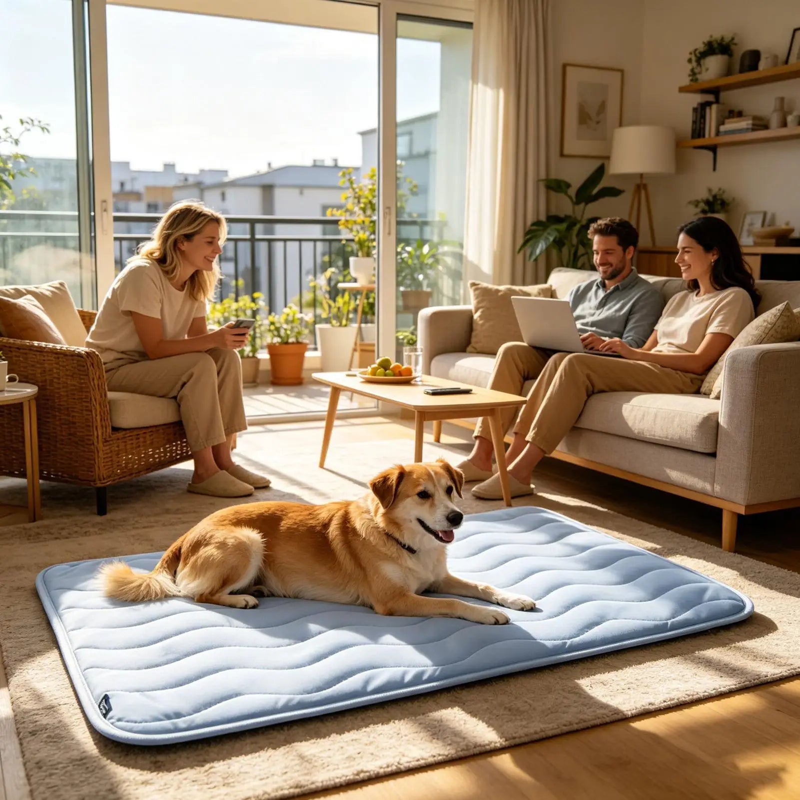 Dog Cooling Bed Breathable Washable Non-Slip Pet Cooling Mat For Puppy Sleeping Summer Outdoor Indoor Car Travel Crate Cage Peaceful Pleasures Health and Wellness