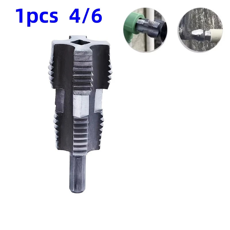 PVC Pipe Threader Kit 4/6mm – Double Head Electric Drill Bit Peaceful Pleasures Health and Wellness