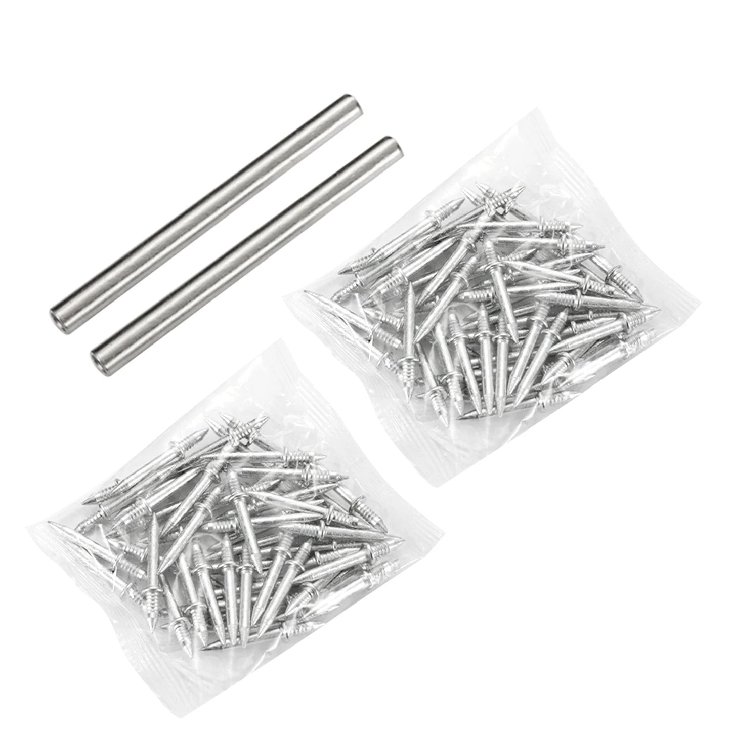 Trace-Less Nails Seamless Double Head Nails Skirting Boards Invisibles Safety Screws With Double Head Nails Home Improvement Peaceful Pleasures Health and Wellness 200pcs