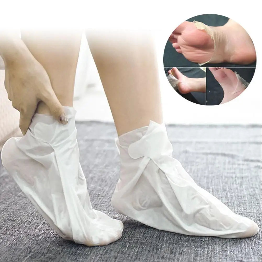 1 Pair Exfoliating Feet Mask Exfoliating Foot Peel Mask Socks Pedicure Peeling Dead Skin Remover Feet Mask Peel Moisturizing Peaceful Pleasures Health and Wellness
