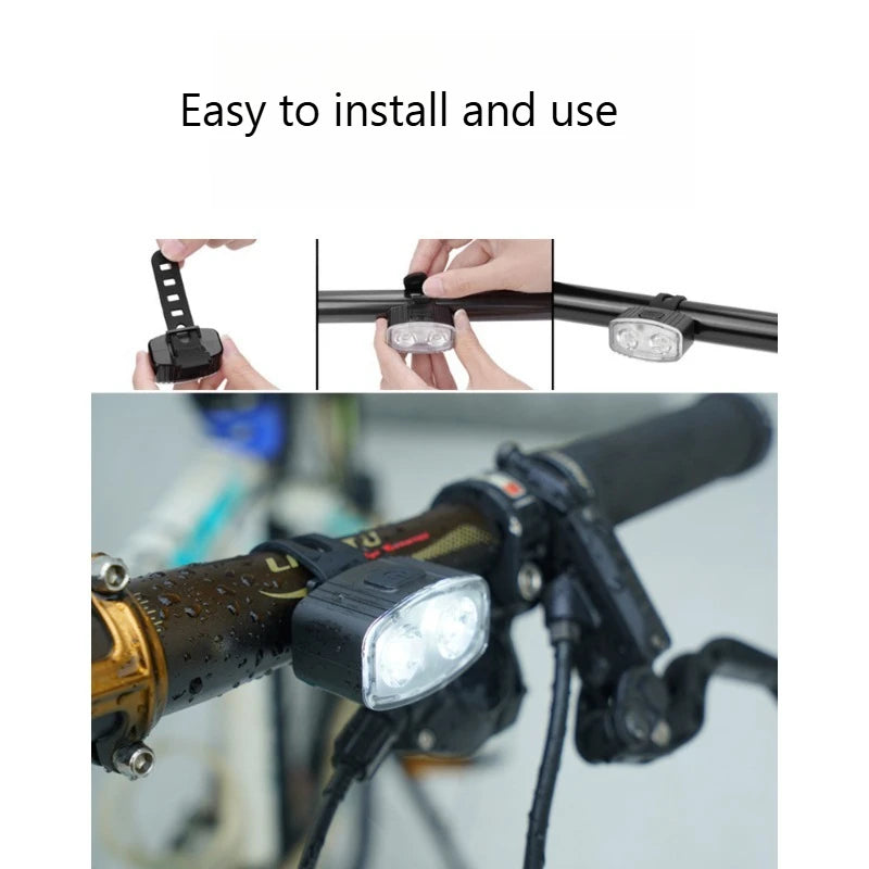 Bike Headlight & Tail Light Set – USB-C, IPX5 Waterproof Bike Light Set Peaceful Pleasures Health and Wellness