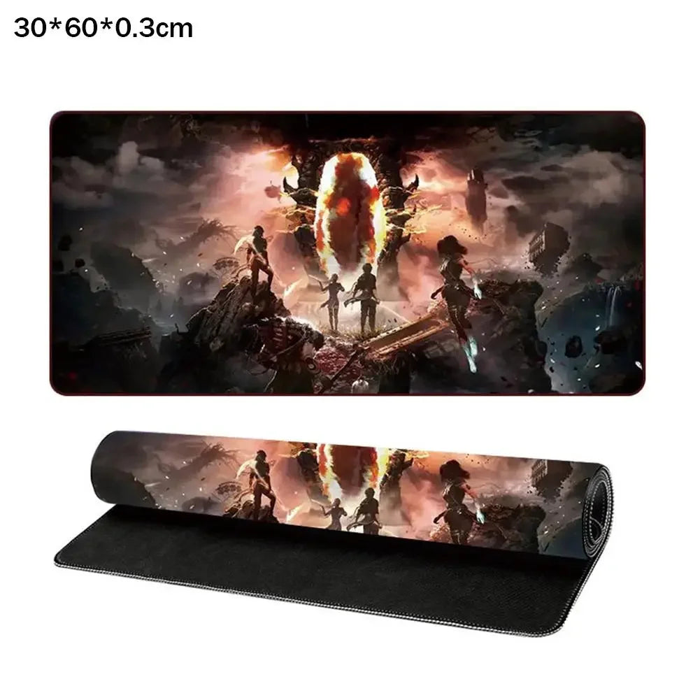 Hot Game Clair Obscur Expedition 33 gamer Keyboard Mouse Mat 30*80/30*60cm Large Gamer Mousepad PC Desk Mat Gaming Accessories Peaceful Pleasures Health and Wellness 03 60cm