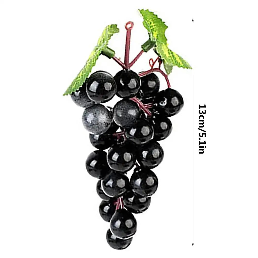 Artificial Grape Cluster Decor | Purple, Black & Green Faux Grapes