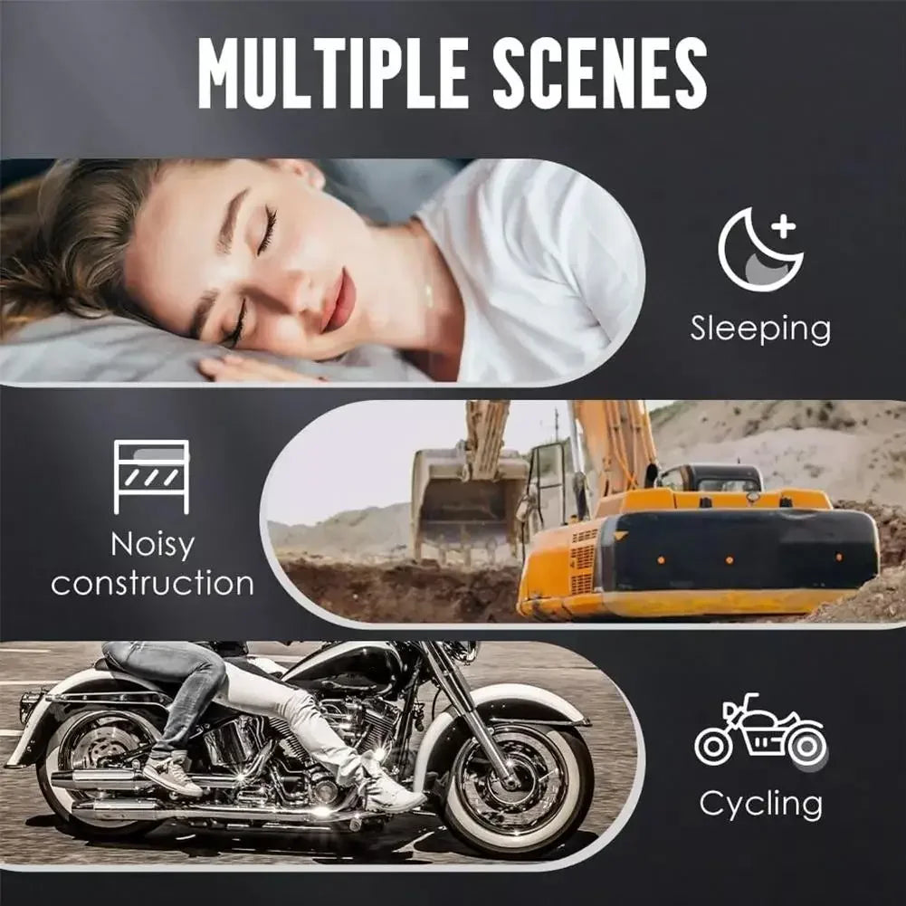 Ear Plugs for Sleeping – Reusable Silicone Earplugs 25dB Peaceful Pleasures Health and Wellness
