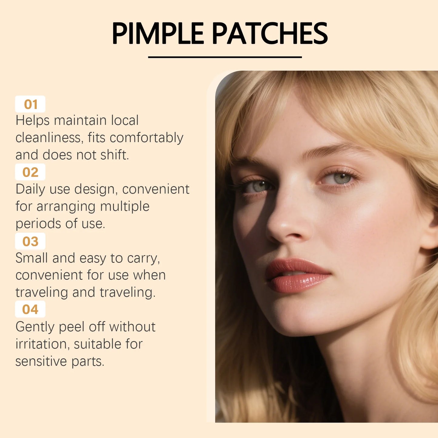 144pc Salicylic Acid Hydrocolloid Acne Patches – Invisible Pimple