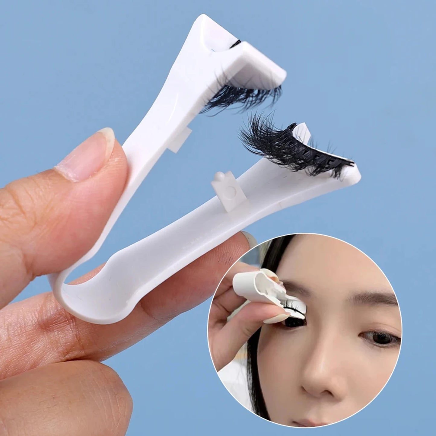 Magnetic Eyelashes Curler V Type Eyelashes Applicator Tweezers Clips Suitable For Beginners In Beauty And Makeup Tools Peaceful Pleasures Health and Wellness