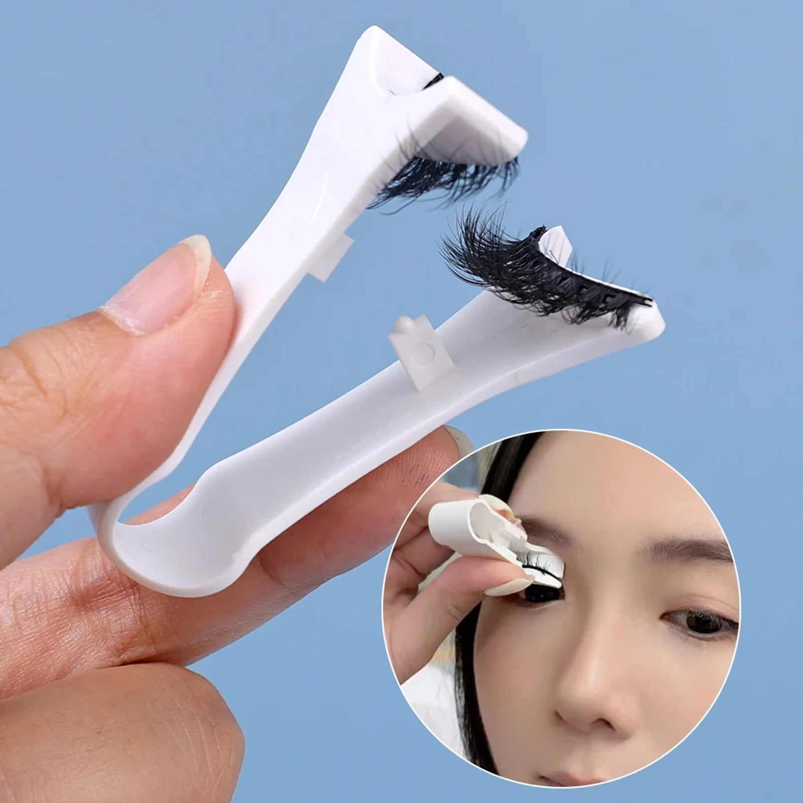 Magnetic Eyelashes Curler V Type Eyelashes Applicator Tweezers Clips Suitable For Beginners In Beauty And Makeup Tools Peaceful Pleasures Health and Wellness