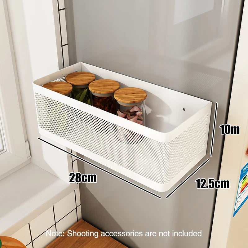 Magnetic Spice Rack – Fridge Side Shelf Organizer