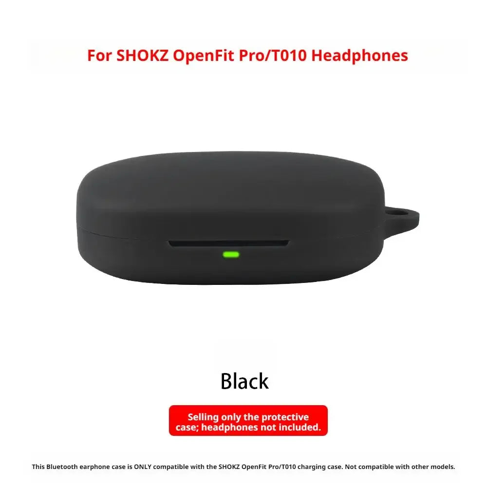 Silicone Protective Case for SHOKZ OpenFit Pro T010 Wireless Headphone Protector Case Cover Shell Housing Anti-dust Sleeve Peaceful Pleasures Health and Wellness 01