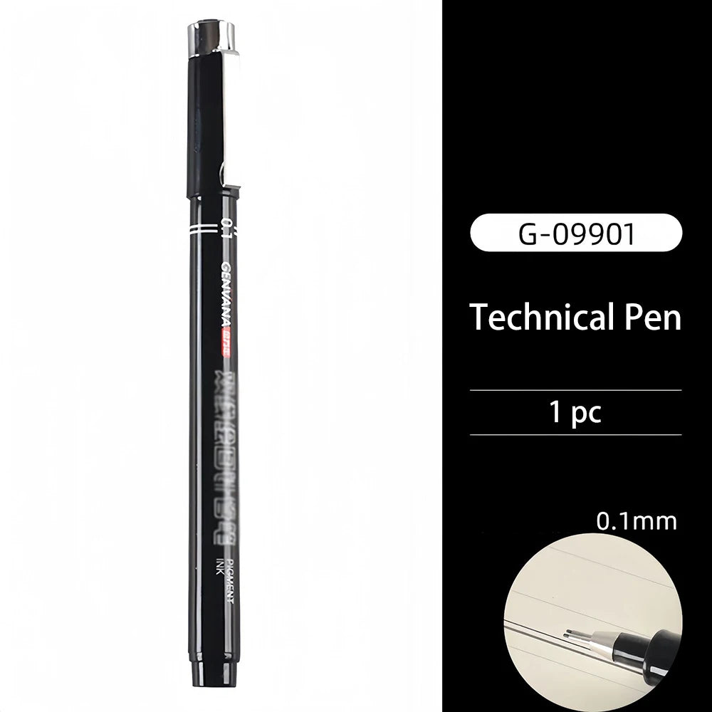 Double Line Pen Architect Exam Headed Needle Tube Drawing Tool Wall