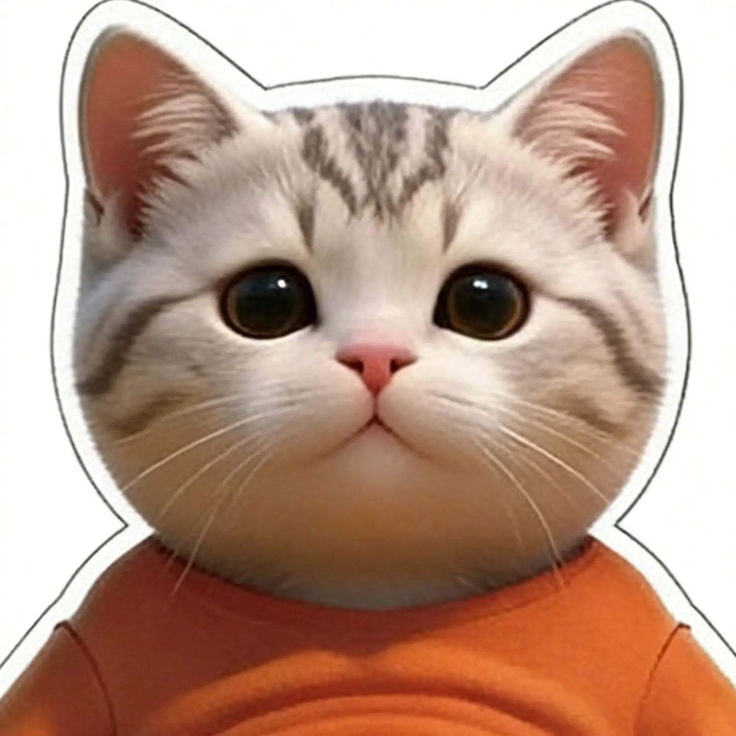 3D Cat Belly Stickers – Soft Silicone Decals for Kids & Decor