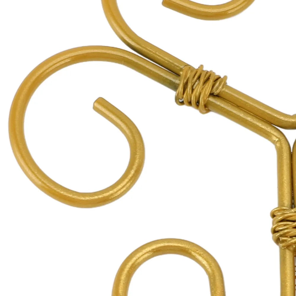 5-Pack Gold Iron Monstera Plant Stem Support Rings | Reusable