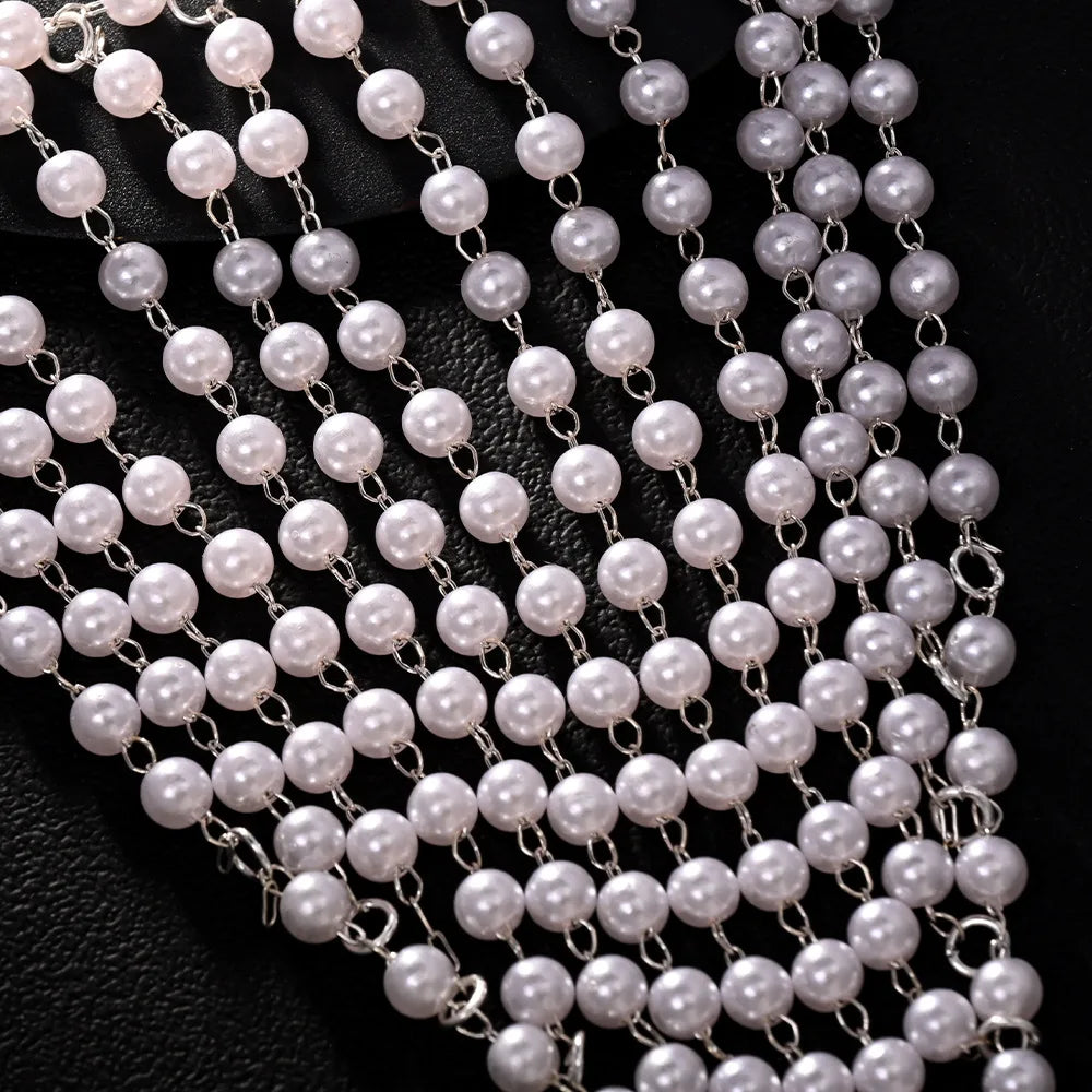 Pearl Heart Belly Chain – Double Row Crystal Waist Chain Women Body Chain Jewelry Peaceful Pleasures Health and Wellness