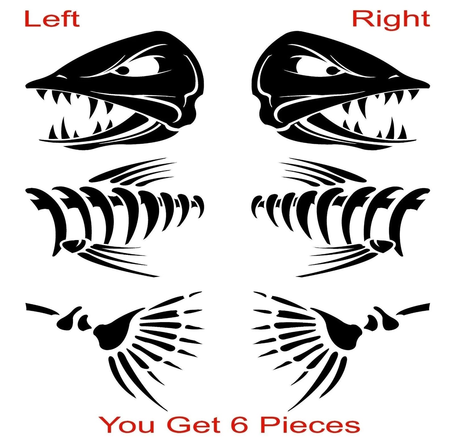 Huge 900mm Fishing Boat Fish Stickers Marine Vinyl Cabin or Hull Peaceful Pleasures Health and Wellness