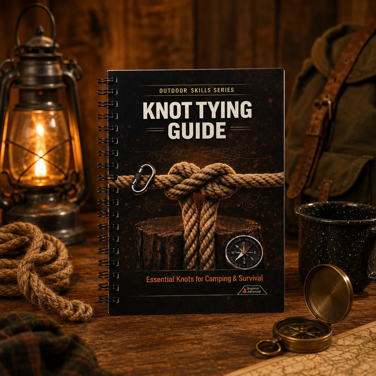 Knot Tying Guide A5 Spiral Outdoor Skills Notebook Essential Rope