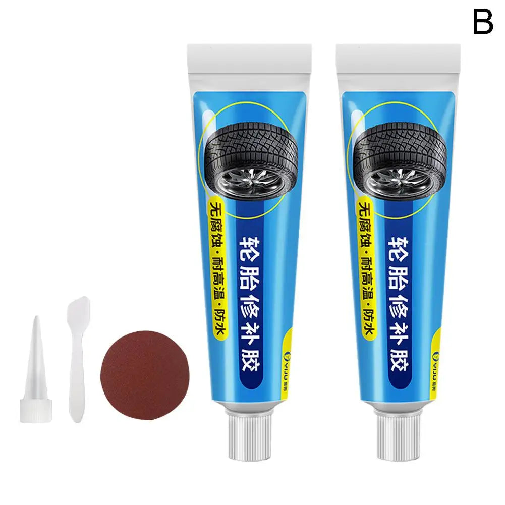 Tire Repair Black Rubber Adhesive Glue 30ml – Waterproof Bond