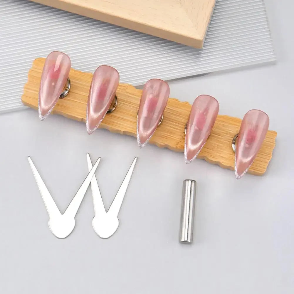 Cat Eye Nail Magnet for Nails,3PCS French Cat Eye Magnet Tool,Stainless Steel Cat Eye Nail Magnetic Rod for DIY & Nail Salon Peaceful Pleasures Health and Wellness