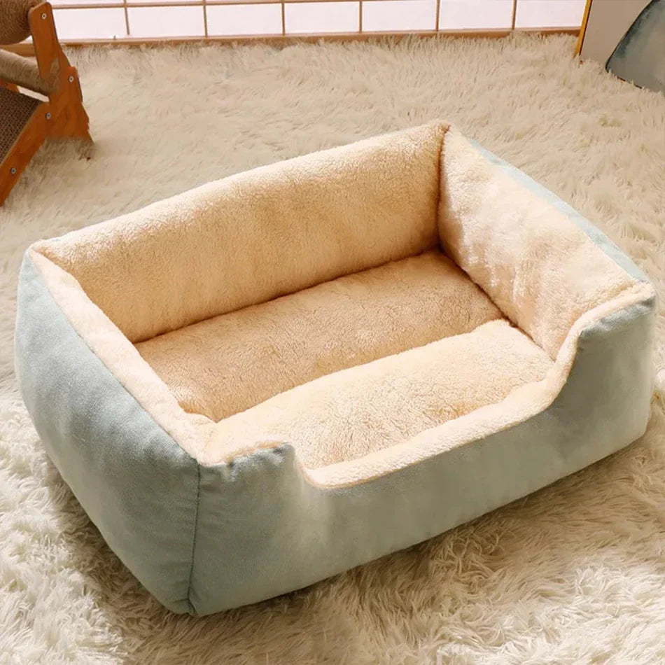 Waterproof Plush Pet Bed – Warm Mat for Dogs & Cats S/M/L