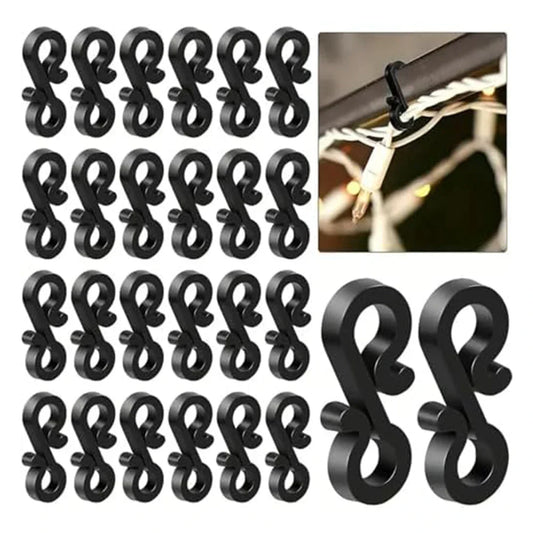 150-Pack Mini Gutter Hooks – Reusable Outdoor Light Clips Outdoor Light Clips Oasis Select