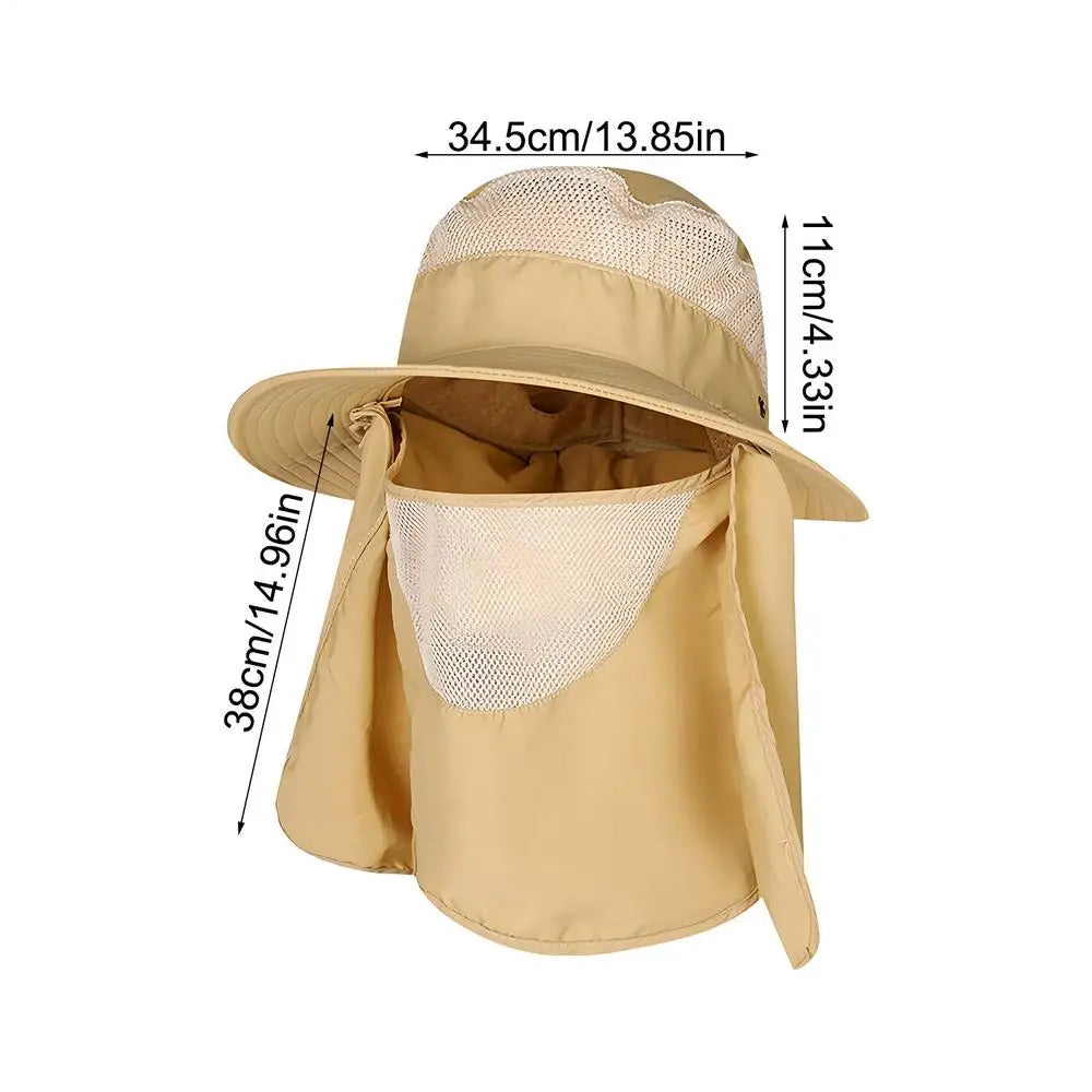 Wide Brim UPF 50+ Bucket Hat | Waterproof, Quick-Dry & Neck Flap