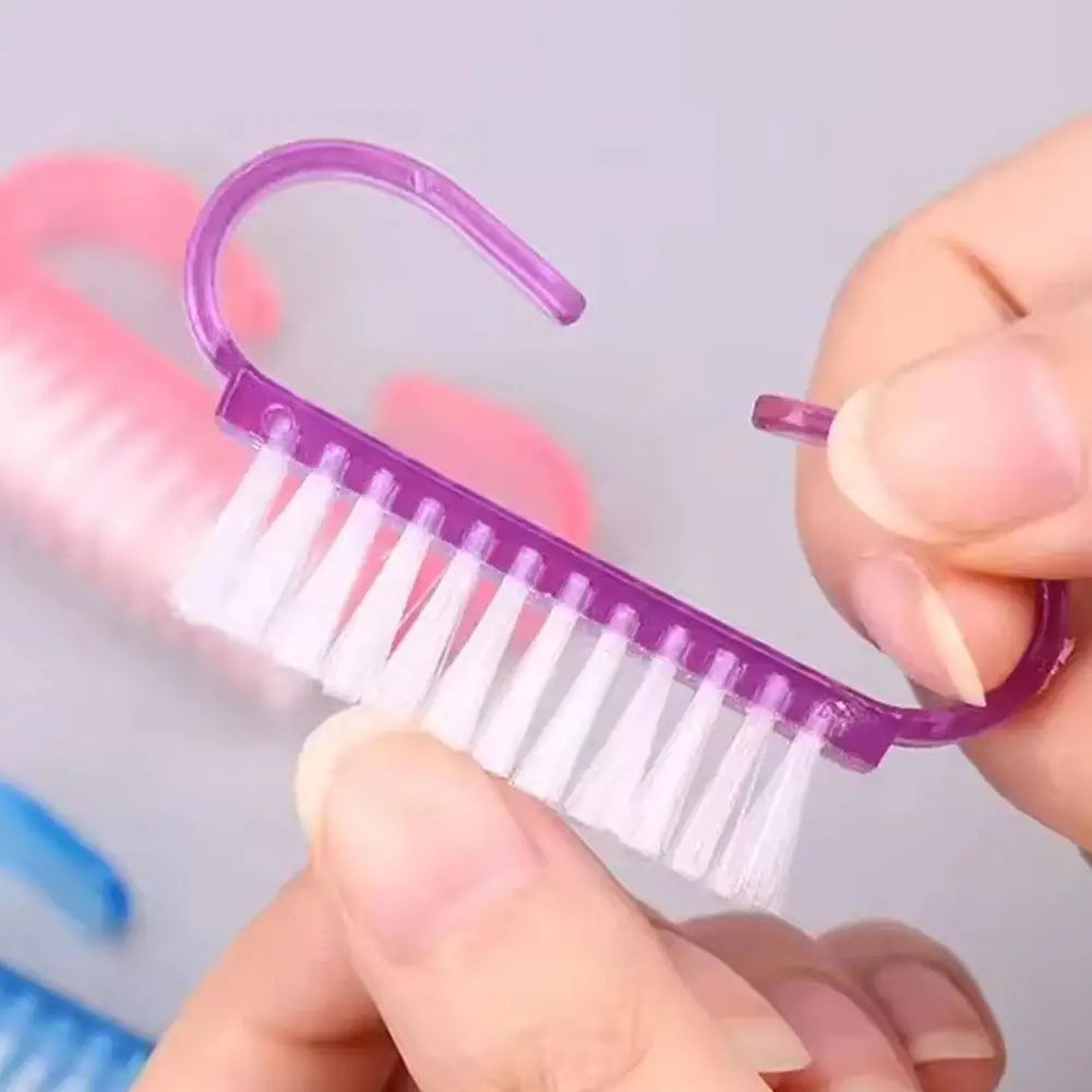 Handle Grip Nail Scrub Brush – Fingernail & Toenail Cleaning Brush for Manicure & Pedicure Peaceful Pleasures Health and Wellness