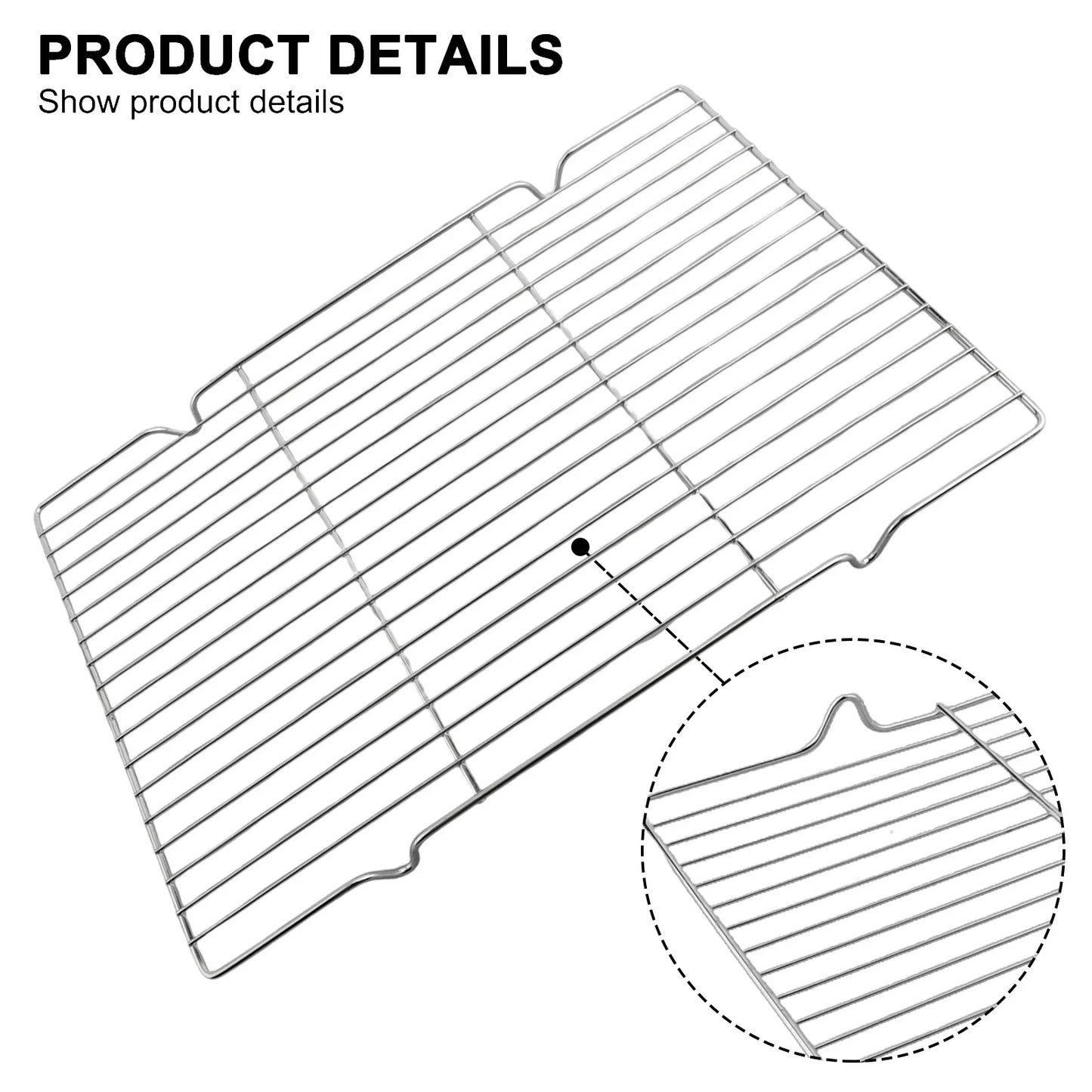 Stainless Steel BBQ Grill Mesh Net | Rectangle Grilling Grid