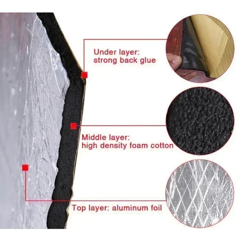 Car Sound Deadening Mat – Acoustic & Heat Insulation Foam