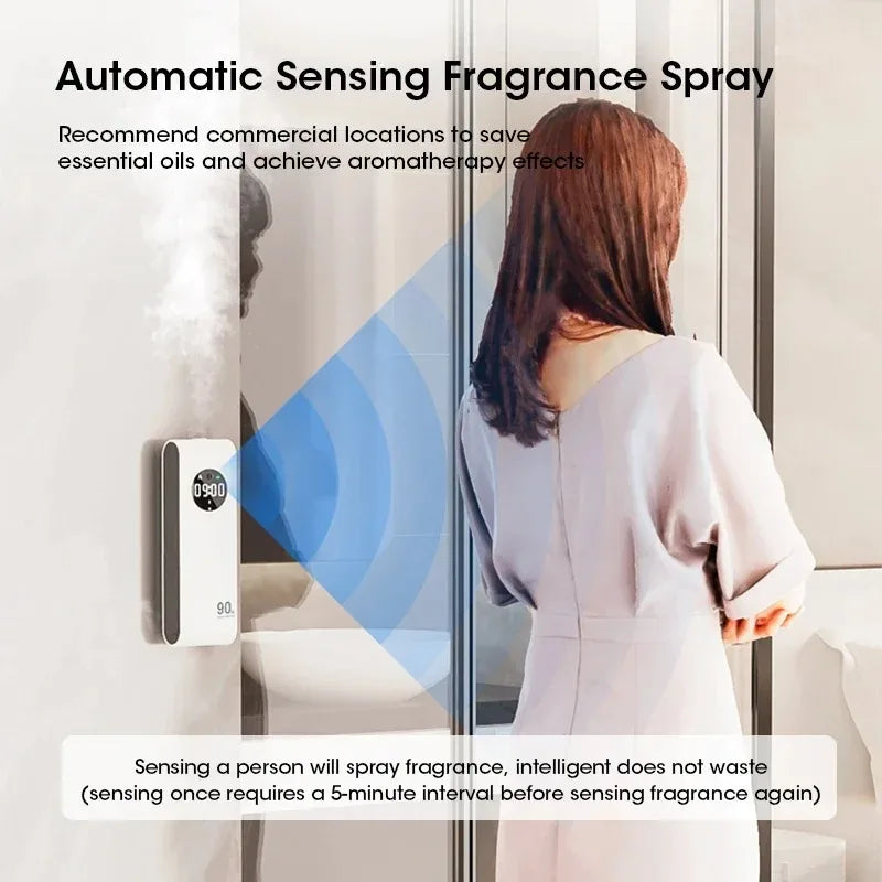 Wireless Hanging Aromatherapy Diffuser with Night Light Air Freshener Purifier Essential Oil Perfume Diffuser Living Room Peaceful Pleasures Health and Wellness