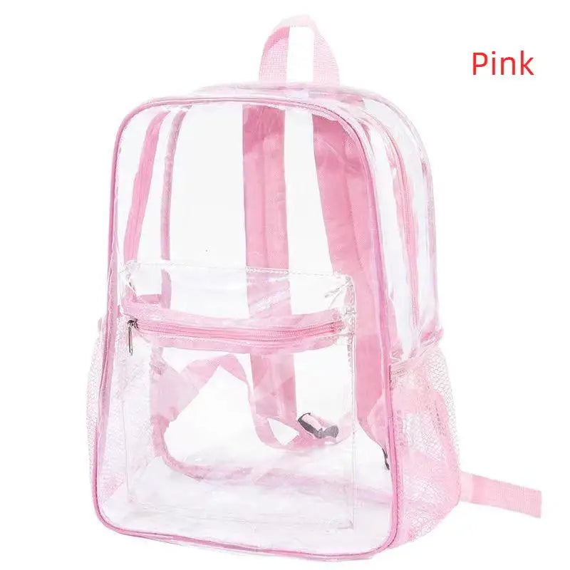Clear PVC Stadium Backpack | Waterproof Dual Zipper 20–35L