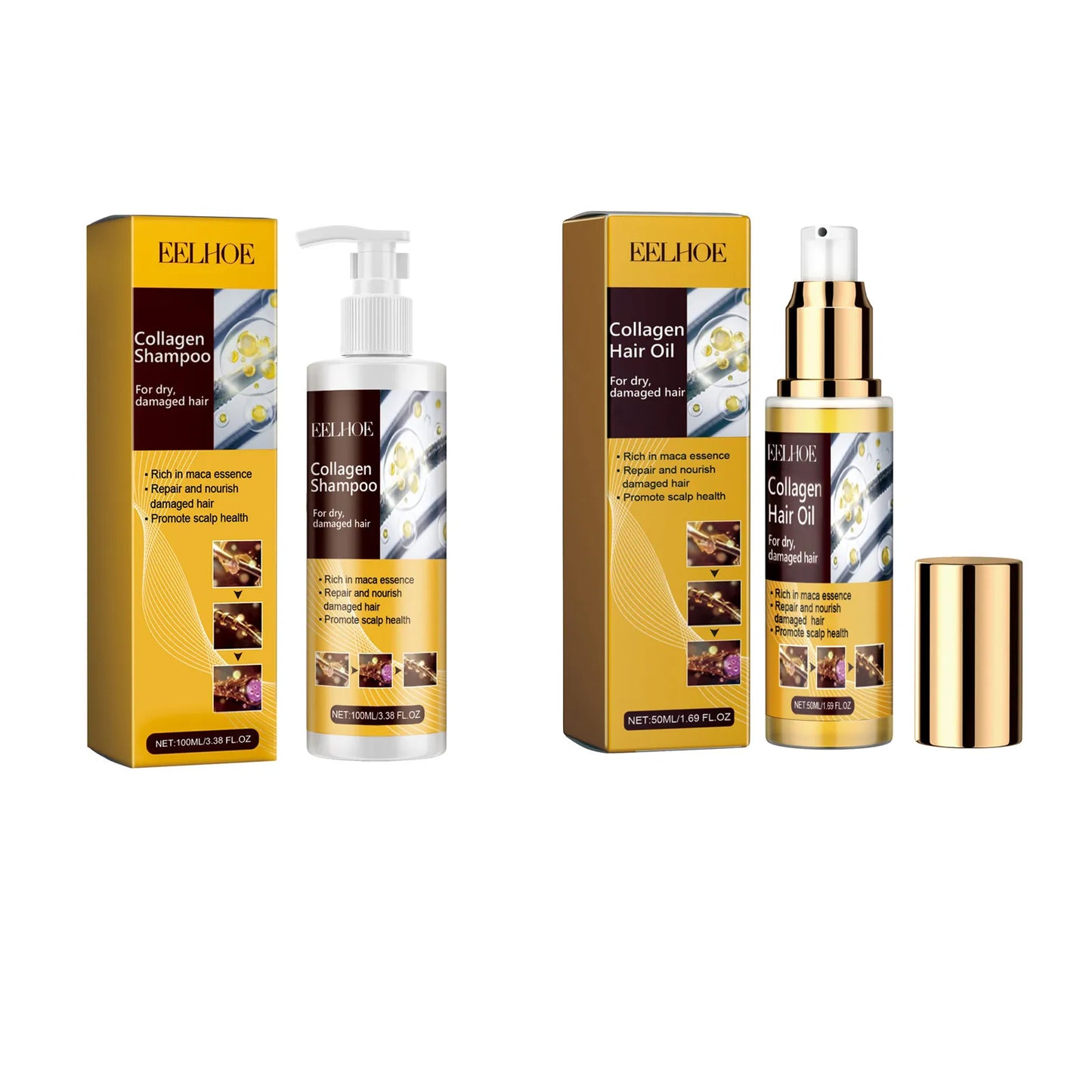 Eelhoe Collagen Keratin Hair Mask – Repair Frizz & Moisturize