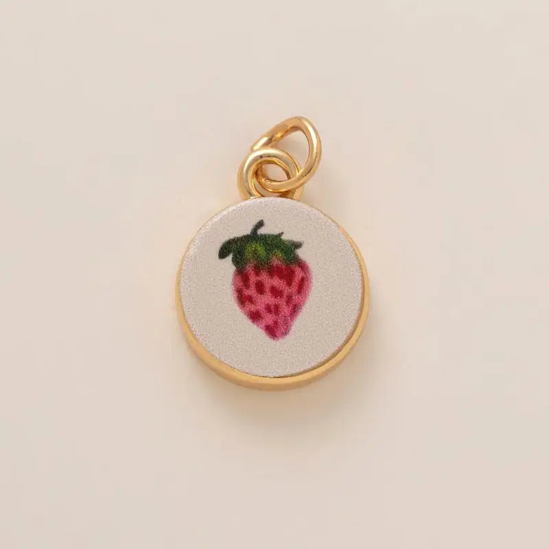DIY Butterfly Flower Pendant – Gold-Plated Color Block Charm
