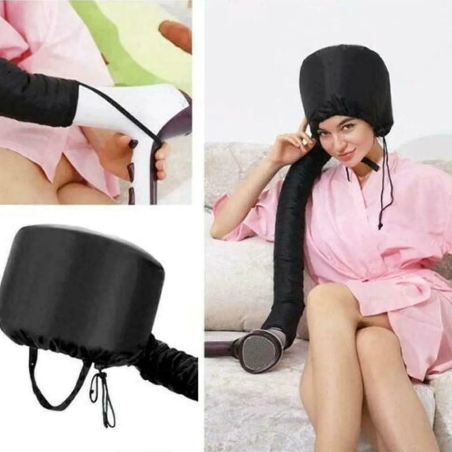 Hair Dryer Steamer Cap Reusable Styling Drying Hat Hair Care Dry Hair Cap for Hair Dryer Home Spa Salon Styling Peaceful Pleasures Health and Wellness