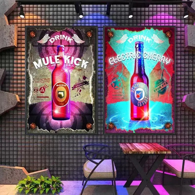 Video Game Call Of Duty Virtual Drinks Juggernog Soda Canvas Painting Abstract Wall For Gamer Home Room Decoration Cuadros Peaceful Pleasures Health and Wellness
