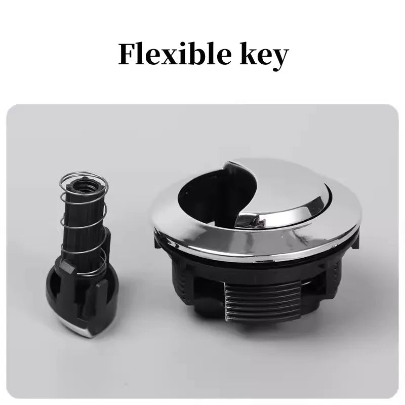 Universal Dual Flush Toilet Tank Button | 38/48/58mm Chrome