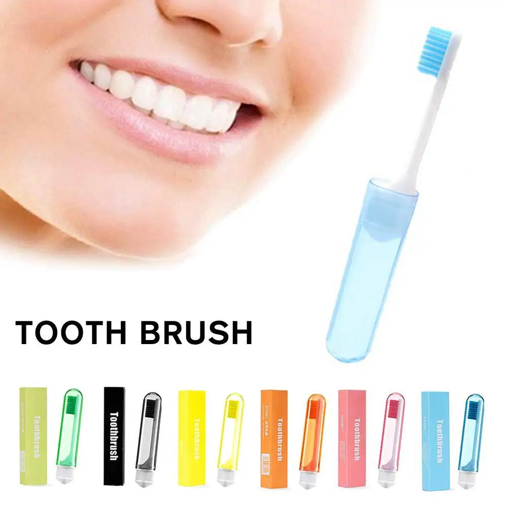Portable Folding Toothbrush for Travel and Outdoor Use Peaceful Pleasures Health and Wellness