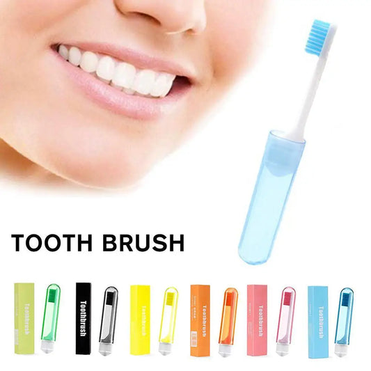 SADOER Foldable Travel Toothbrush – Soft Bristles, Portable Travel Toothbrush Oasis Select