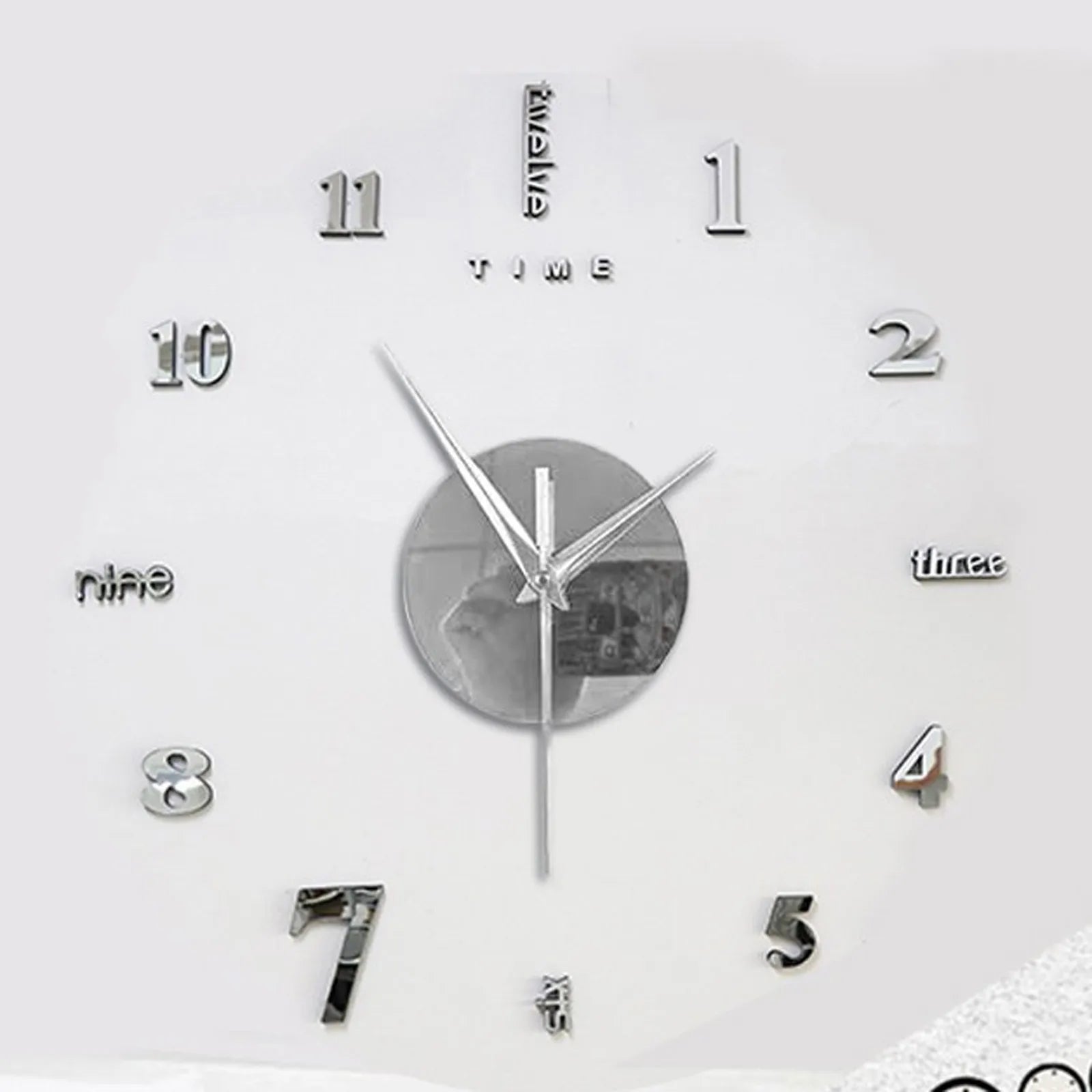 2024 New Creative Wall Clock Living Room DIY Wall Sticker Clock Mute Wall Clock Home Decorate Wall Digital Clock Needle Watch Peaceful Pleasures Health and Wellness