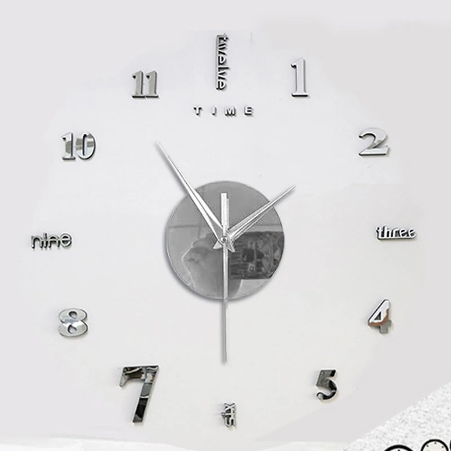 DIY 3D Mirror Wall Clock – Silent Frameless Sticker Clock