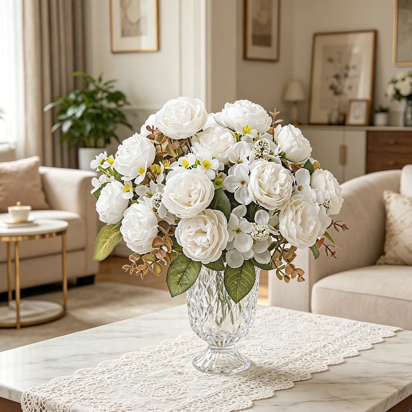 Silk Peony Artificial Flowers – Wedding & Home Decor