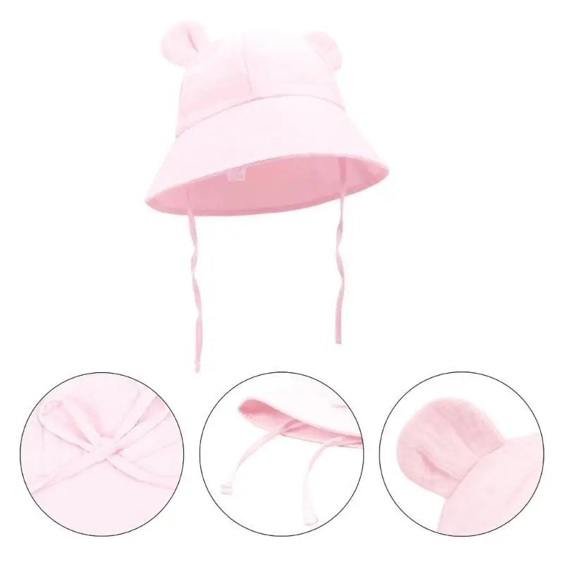 Baby Cotton Bucket Sun Hat | Unisex Infant Toddler 0–3Y